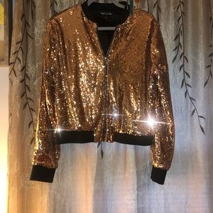 COPY - Gold sequin jacket